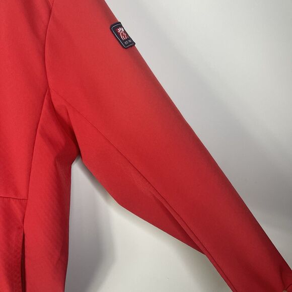 Chick-Fil-A Jacket Men's Red Team Style Hooded Rain Coat Windbreaker Size XXL - Picture 6 of 13